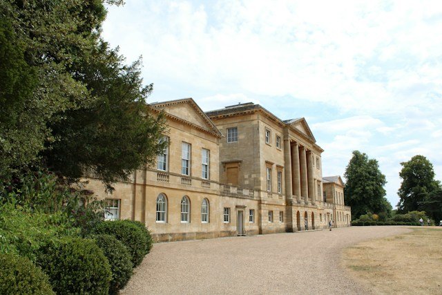 Basildon Park Georgian country house surrounded by trees and landscaped grounds