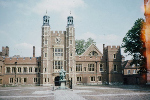 Historic Eton College building in Eton near Windsor