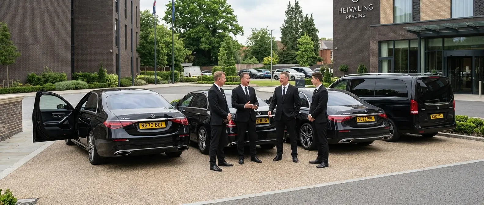 Abbey Cars fleet of private hire vehicles in Reading